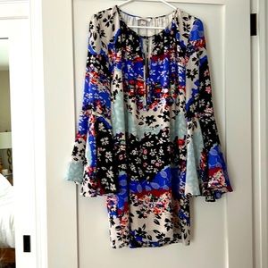 Yumi Kim multi color bell sleeve dress